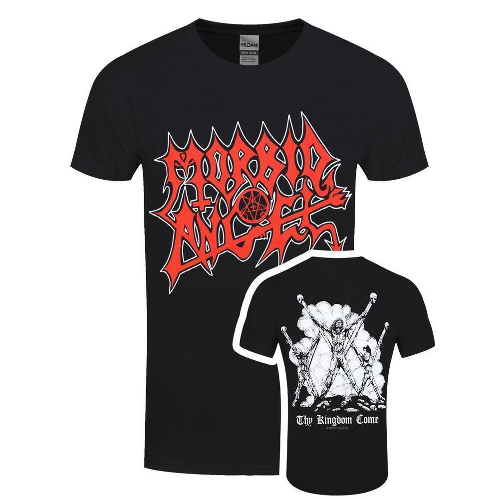Morbid Angel Thy Kingdom Come Mens Black Tshirt 2 Sided